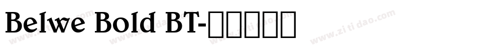 Belwe Bold BT字体转换
